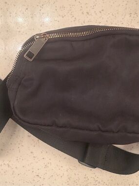 Black Nylon Crossbody Belt Bag - Minimal Everyday Carry
